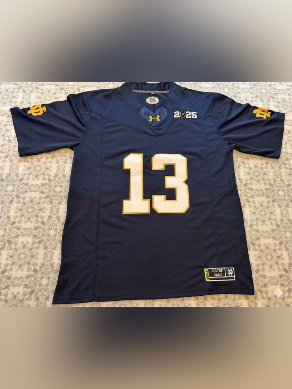 Under Armour Notre Dame #13 Football Jersey- Riley Leonard-Men’s Large